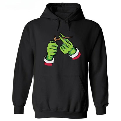 Character Lighting Christmas Season Graphic Design Unisex Hooded Sweatshirt for Men for Women Menswear Womenswear