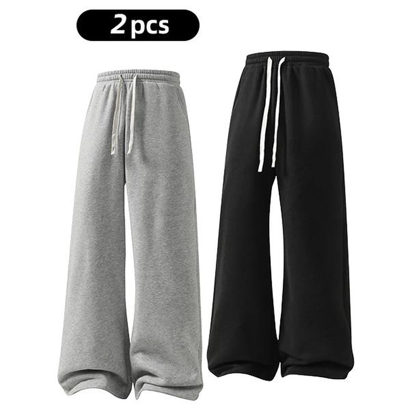Women'S Comfy All-Season Drawstring Waist Pants, Casual Loose Fitting Cotton Trousers, Women'S Bottoms for Daily Life & Travel, Relaxed Fit