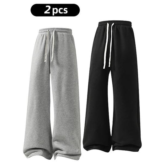 Women'S Comfy All-Season Drawstring Waist Pants, Casual Loose Fitting Cotton Trousers, Women'S Bottoms for Daily Life & Travel, Relaxed Fit