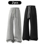Women'S Comfy All-Season Drawstring Waist Pants, Casual Loose Fitting Cotton Trousers, Women'S Bottoms for Daily Life & Travel, Relaxed Fit
