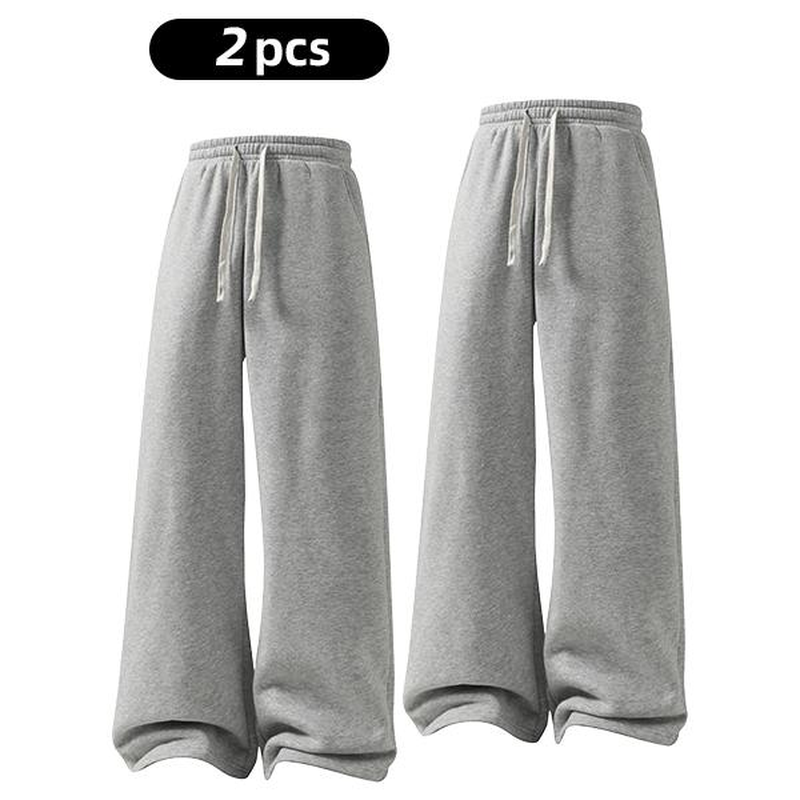 Women'S Comfy All-Season Drawstring Waist Pants, Casual Loose Fitting Cotton Trousers, Women'S Bottoms for Daily Life & Travel, Relaxed Fit