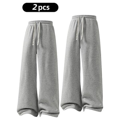 Women'S Comfy All-Season Drawstring Waist Pants, Casual Loose Fitting Cotton Trousers, Women'S Bottoms for Daily Life & Travel, Relaxed Fit
