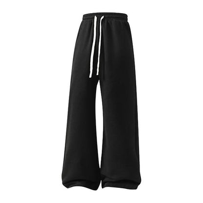 Women'S Comfy All-Season Drawstring Waist Pants, Casual Loose Fitting Cotton Trousers, Women'S Bottoms for Daily Life & Travel, Relaxed Fit