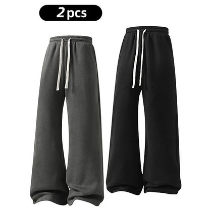 Women'S Comfy All-Season Drawstring Waist Pants, Casual Loose Fitting Cotton Trousers, Women'S Bottoms for Daily Life & Travel, Relaxed Fit