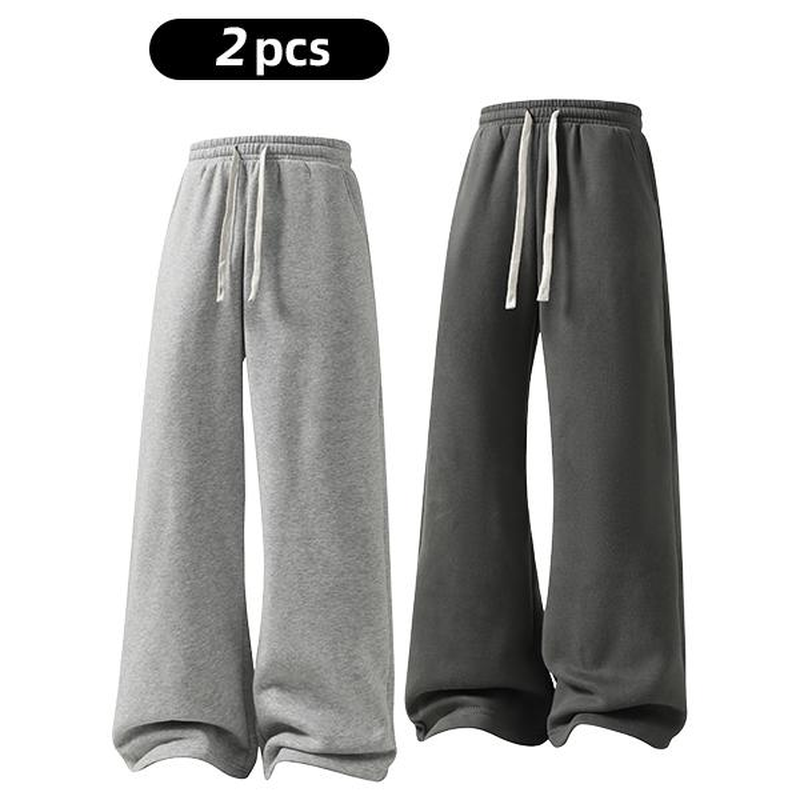 Women'S Comfy All-Season Drawstring Waist Pants, Casual Loose Fitting Cotton Trousers, Women'S Bottoms for Daily Life & Travel, Relaxed Fit