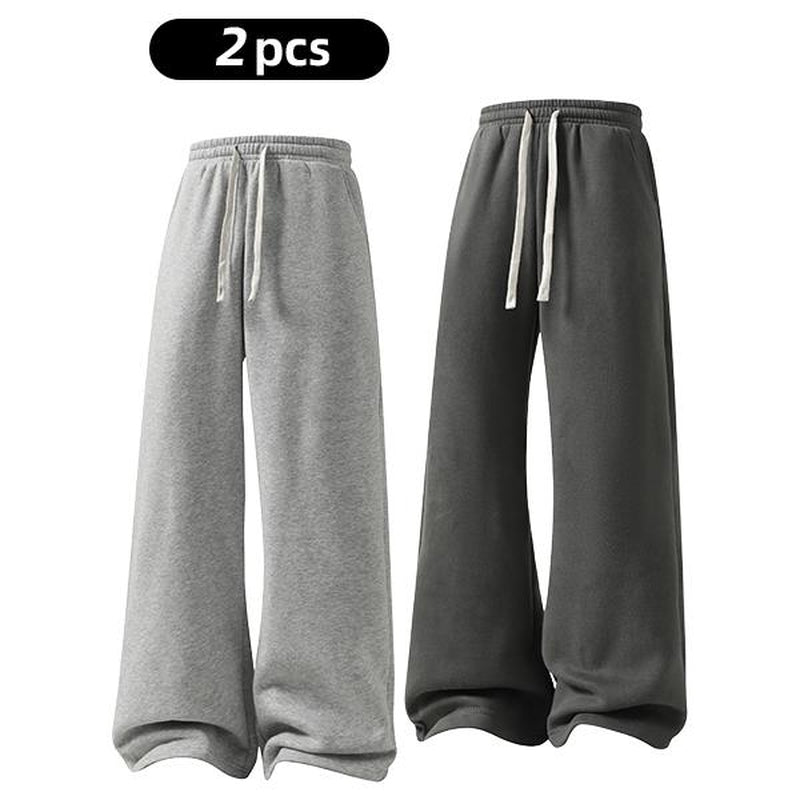 Women'S Comfy All-Season Drawstring Waist Pants, Casual Loose Fitting Cotton Trousers, Women'S Bottoms for Daily Life & Travel, Relaxed Fit