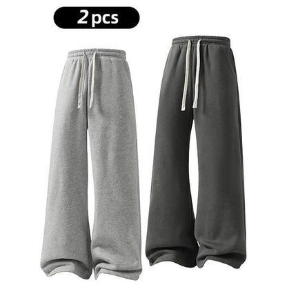 Women'S Comfy All-Season Drawstring Waist Pants, Casual Loose Fitting Cotton Trousers, Women'S Bottoms for Daily Life & Travel, Relaxed Fit