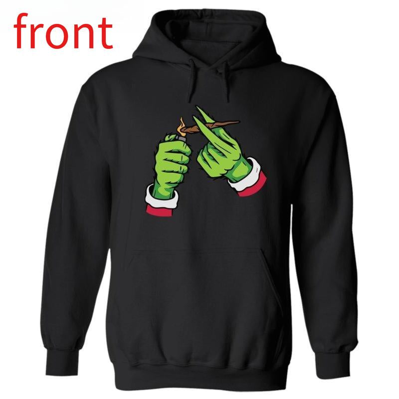 Character Lighting Christmas Season Graphic Design Unisex Hooded Sweatshirt for Men for Women Menswear Womenswear